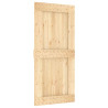 Puerta corredera con herrajes madera maciza de pino 95x210 cm 3
