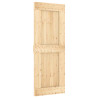 Puerta corredera con herrajes madera maciza de pino 80x210 cm 3