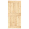 Puerta corredera con herrajes madera maciza de pino 100x210 cm 4