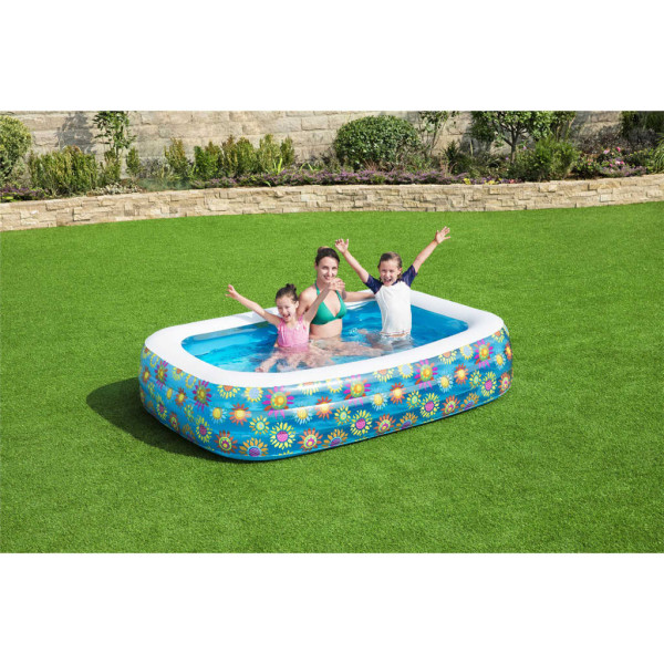 Bestway Piscina hinchable infantil azul 229x152x56 cm D