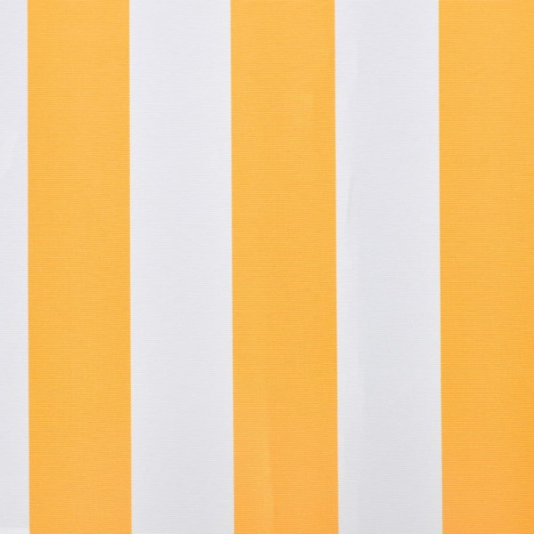 Toldo de lona amarillo y blanco 4x3 m (sin estructura) M 3