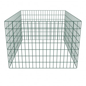 Compostor de jardim malha quadrada 100 x 100 x 70 cm H