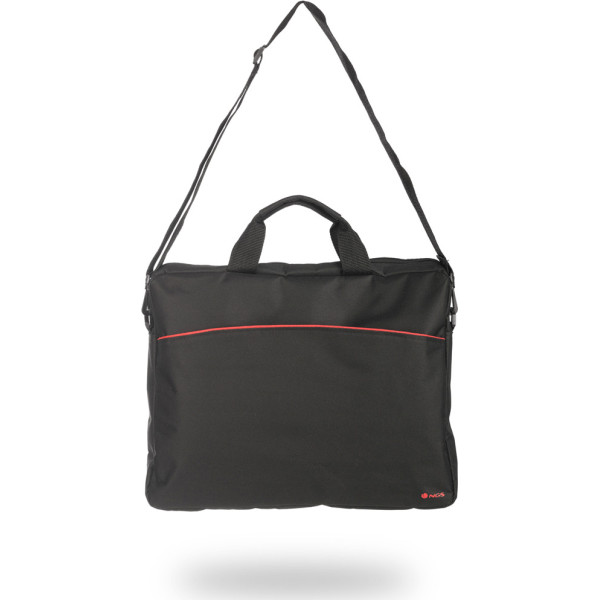 Maleta monray enterprise preto e vermelho - para portáteis até 15,6'/39,6cm - múltiplos bolsos e compartimentos - nylon M 3