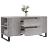 Mesa de centro madera de ingeniería gris Sonoma 102x44.5x50 cm 4