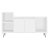Mueble para TV madera contrachapada blanco 100x35x55 cm 5