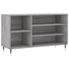 Mueble zapatero madera contrachapada gris Sonoma 102x36x60 cm 2