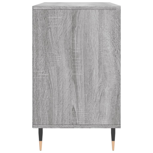 Mueble zapatero madera contrachapada gris Sonoma 102x36x60 cm M 5