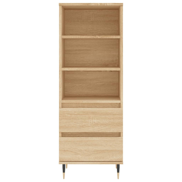 Aparador alto madera contrachapada roble Sonoma 40x36x110 cm M 5