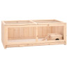 Jaula para hámster madera maciza abeto 104x52x38 cm 1