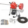 Máquina desentupidora de canos 250 W 12.5mx16mm 4.5mx9.5mm 1