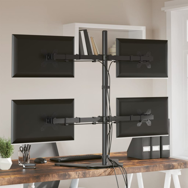 Suporte para monitor VESA 75/100 mm aço preto M 3