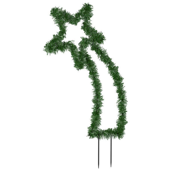 Estrella fugaz de luces Navidad con estacas 115 LED 89 cm M 5