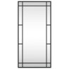 Espejo de pared rectangular de hierro negro 40x80 cm 3