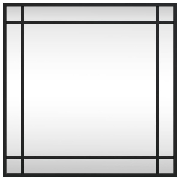 Espelho de parede quadrado 50x50 cm ferro preto M 3