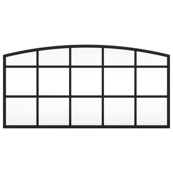 Espejo de pared arco de hierro negro 60x30 cm M 3