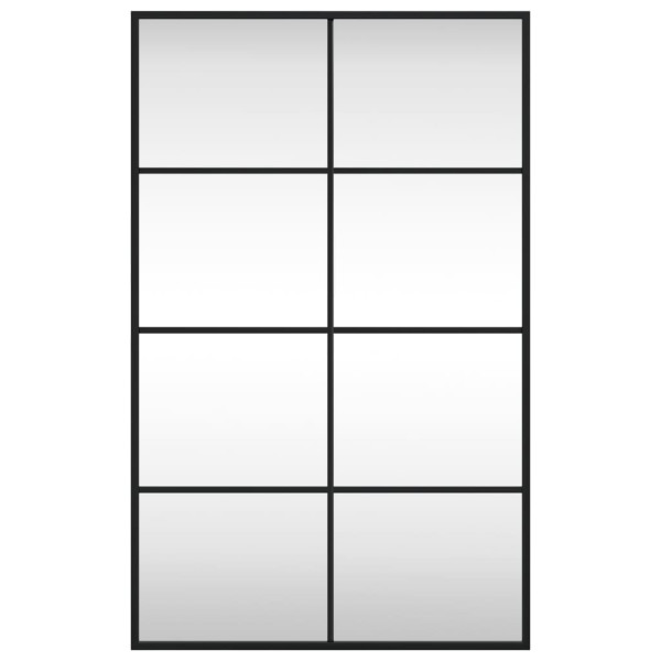 Espejo de pared rectangular de hierro negro 50x80 cm M 3