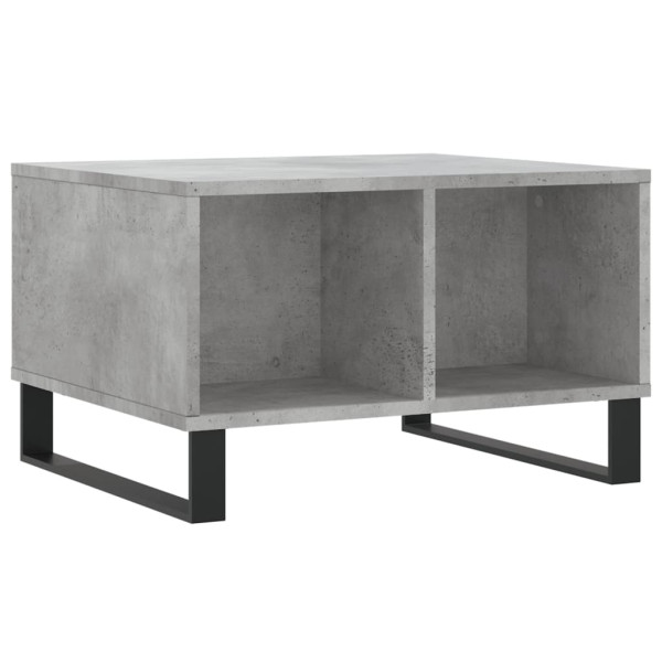 Mesa de centro madera contrachapada gris hormigón 60x50x36.5 cm M 2