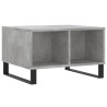Mesa de centro madera contrachapada gris hormigón 60x50x36.5 cm 2