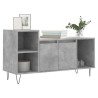 Mueble para TV madera contrachapada gris hormigón 100x35x55 cm 3