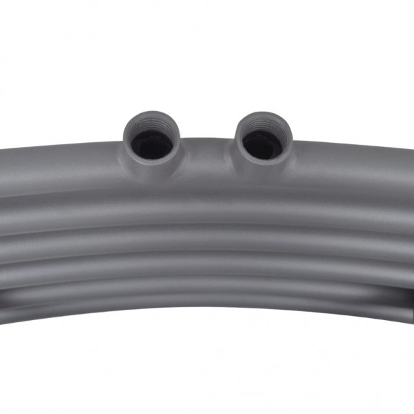 Radiador toallero de baño curvo gris 480x480 mm M 5