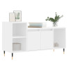 Mueble para TV madera contrachapada blanco 100x35x55 cm 3