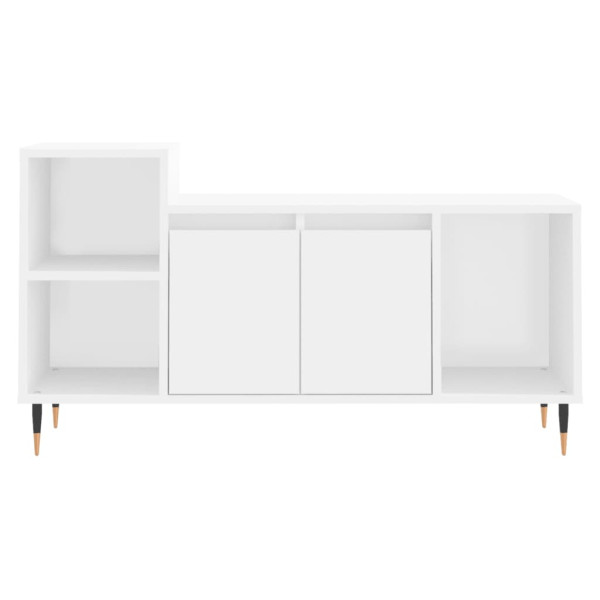 Mueble para TV madera contrachapada blanco 100x35x55 cm M 5
