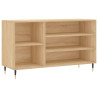 Mueble zapatero madera contrachapada roble Sonoma 102x36x60 cm 2
