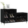 Mueble zapatero madera contrachapada negro 102x36x60 cm 3