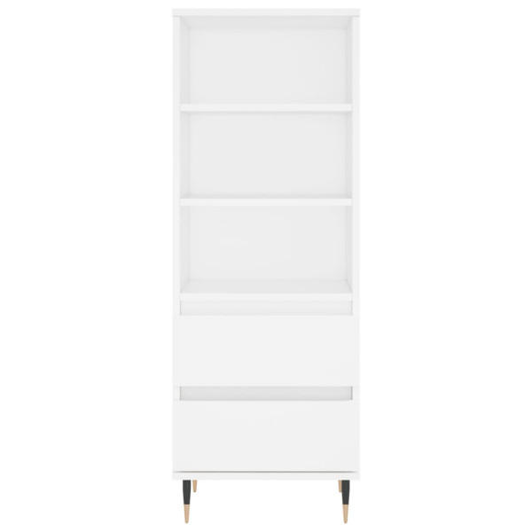 Aparador alto madeira de contraplacado branco 40x36x110 cm M 5