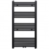 Aquecedor toalhas casa de banho liso 600 x 1160 mm preto 2
