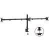 Suporte triplo para monitor VESA 75/100 mm aço preto 2