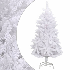Árvore de Natal artificial articulada com suporte 120 cm branco H