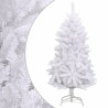 Árvore de Natal artificial articulada com suporte 120 cm branco 2