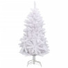 Árbol de Navidad artificial con bisagras y soporte blanco 120cm 1