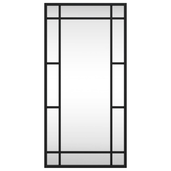 Espejo de pared rectangular de hierro negro 30x60 cm M 3