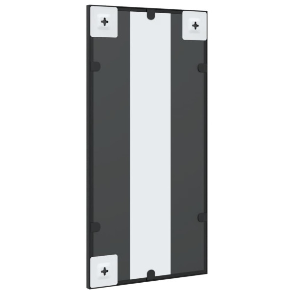Espejo de pared rectangular de hierro negro 30x60 cm M 5