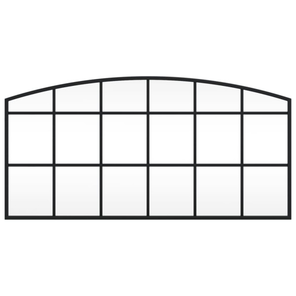 Espejo de pared arco de hierro negro 80x40 cm M 3