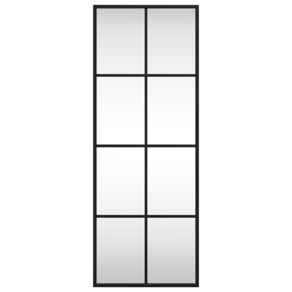 Espejo de pared rectangular de hierro negro 30x80 cm M 3