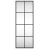 Espejo de pared rectangular de hierro negro 30x80 cm 3