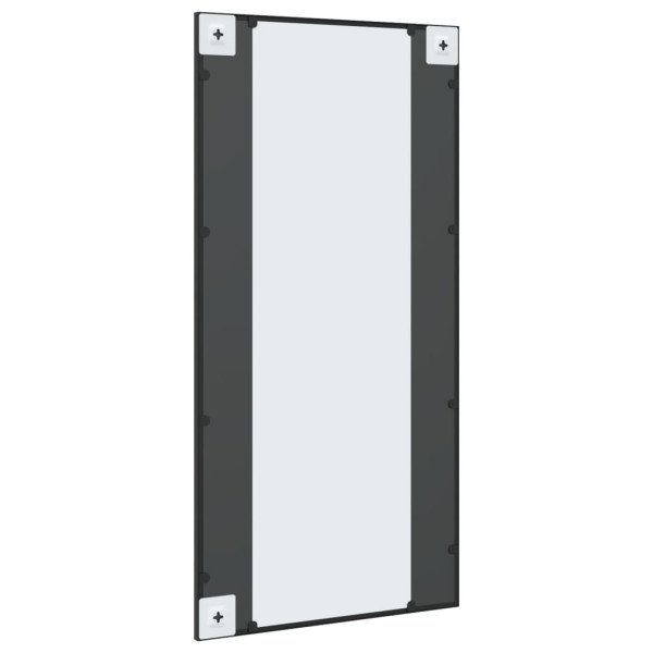 Espejo de pared rectangular de hierro negro 50x100 cm M 5