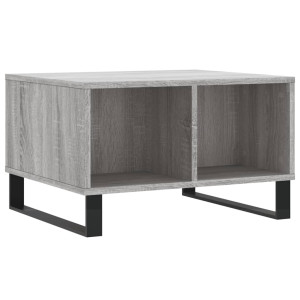 Mesa de centro madera contrachapada gris Sonoma 60x50x36.5 cm H