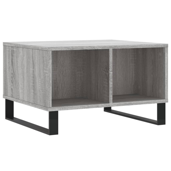 Mesa de centro madera contrachapada gris Sonoma 60x50x36.5 cm M 2