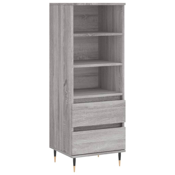 Aparador alto madera contrachapada gris Sonoma 40x36x110 cm M 2
