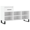 Mueble zapatero madera contrachapada blanco 102x36x60 cm 2