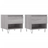 Mesas de centro 2 pcs 50x46x50cm deriv. madeira cinzento sonoma 2