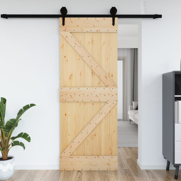 Puerta NARVIK madera maciza pino 85x210 cm D