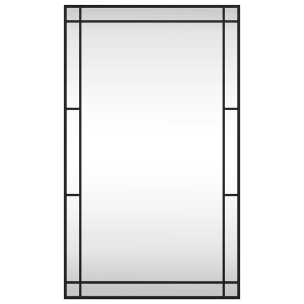 Espejo de pared rectangular de hierro negro 60x100 cm M 3