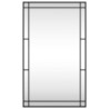 Espejo de pared rectangular de hierro negro 60x100 cm 3