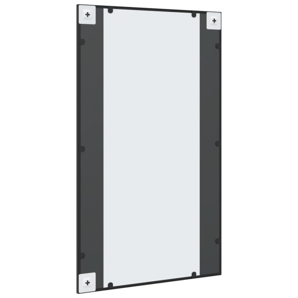 Espejo de pared rectangular de hierro negro 60x100 cm M 5