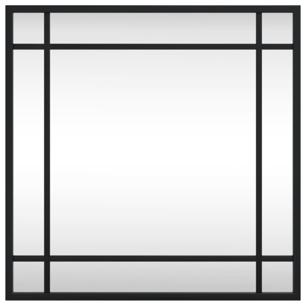 Espelho de parede quadrado 40x40 cm ferro preto M 3